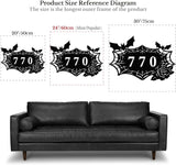 Personalized Gothic House Number metal Signs,Custom Address Number Metal Wall Art Decor,Black Plaques Outdoor wall Decorative Signage,Shed(8-30 Inches) (Spider B)