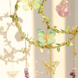 Suncatcher - Amethyst Moon Crystal Sun Catcher Window Hanging, Good Luck Charms Gifts for Women Chrismas Thanksgiving Birthday Crystal