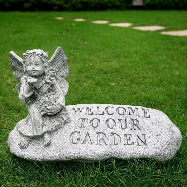 Garden Ornaments Resin Angel Bionic Stone Ornaments Villa Garden Courtyard Sculpture Park Landscape