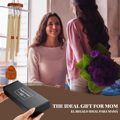 Yookeer Spanish Moms Wind Chimes Best Gift Mother Birthday Gift from Daughter Son Love Reminder Gifts for Mama Birthday Mother's Day