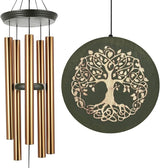 36" Memorial Tree of Life Windchime for Outside, Large Deep Tone Tuned Bamboo Wind Chimes Outdoors, Chimes in Memory of Mom/Loss Loved One, Sympathy/Retirement Wind Chimes Gift Christmas Clearance