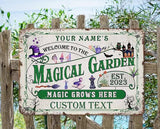 Personalized Metal Signs with Name Made in USA Custom Vintage Garden Sign Waterproof Vintage Decorative Metal Print for Wall Decor Customized Home Garden Ideas Gifts Artwork Prints for Yard Ourdoor