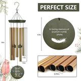 ASTARIN Memorial Angel 36" Wind Chimes, Personalized Name Sympathy Wind Chime, in Memory of Loss Mom Loved One, Large Deep Tone Bereavement Windchimes for Clearance(Produced in USA)