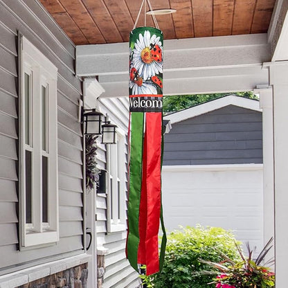 Briarwood Lane Ladybugs and Daisies Windsock Wind Twister