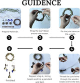 44 Pcs Witch Bells DIY Kit for Door Knob, with Wreaths Protection Witch for Bell Witchy Decor Hanging Wall Home Bedroom Garden Witchcraft Decorations Witches Wind Chimes Decor Retro Color