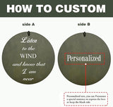 ASTARIN Memorial 36" Wind Chimes, Personalized Name Sympathy Wind Chime, in Memory of Loss Mom Loved One, Large Deep Tone Bereavement Windchimes, Listen to The Wind(Produced in USA)