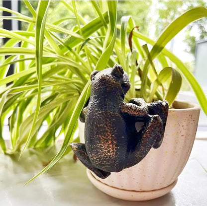 Plant Decorations for Pots,Frog Statues for Garden,Frog Garden Decor, for Family or Friends, It Can Make Your Flowerpot More Vibrant