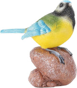 Cute Statues Garden Bird Statue Outdoor Statues On The Stone Ornament Backyard Decor(On the Stone)