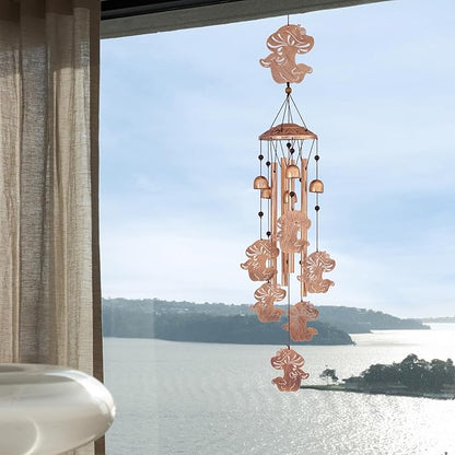 GDNSFIT Mushroom Wind Chimes for Outside, Metal Windchimes Outdoors, Mushroom Gifts for Women/Men, Memorial/Birthday Gifts, Garden Decor for Outside, Patio or Yard, Durable Chimes for Outdoors