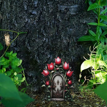 Miniature Fairy Garden Accessories for Wall Tree Fairy Garden Outdoor Decor with Stump (C)
