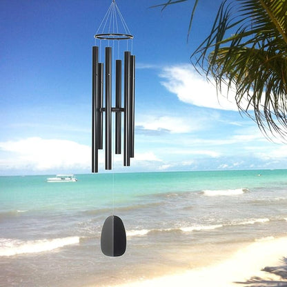 Woodstock Chimes Signature Collection, Bells of Paradise, Black 54", Decor Designs Wind Chimes for Outdoor, Patio, Home or Garden Décor (BPK54)