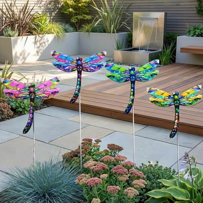A Set of Adorable Wrought-Iron Garden planters is Suitable for Various Places Such as patios, courtyards, corridors, etc. (Dragonfly)