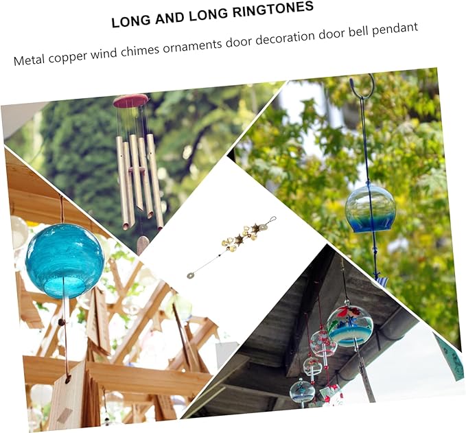 BESPORTBLE 1pc Metal Wind Chime Pendant Decor Hanging Chimes for Garden Patio Door and Home Crisp Sounds for Relaxing Ambiance Birthdays and Special Occasions