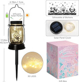 kyoryuger Bichon Dog Gifts for Women/Men Bichon Frise Solar Lanterns Birthday Dog Lovers Lantern Pet Loss Dog Memorial Lights Solar Garden Decoration for Yard, Patio,Backyard,Porch Torches Light