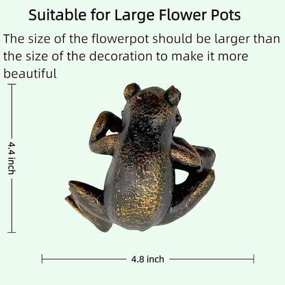 Plant Decorations for Pots,Frog Statues for Garden,Frog Garden Decor, for Family or Friends, It Can Make Your Flowerpot More Vibrant