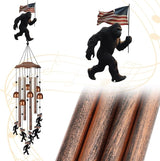 Bigfoot Wind Chimes for Outside, Sympathy Wind Chimes for Outdoors Garden Decor with Natural Sounds, Big Foot Sasquatch Gifts for Women Mom and Grandma