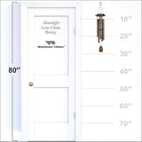Woodstock Chimes Signature Collection, Moonlight Solar Chime, 29'' Bronze Decor Designs - Solar Chimes Wind Chimes for Outdoor, Patio, Home or Garden Décor (MOONBR)