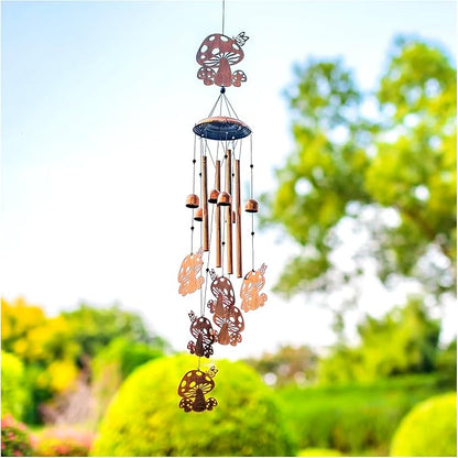 Mushroom Wind Chimes Outdoor Mushroom Gifts for Women Mom Men Dad Unique Birthday Gifts Metal WindChimes for Outside/Indoors, Patio, Lawn, Yard, Home Decor, Outdoor Decor, Garden Decorations