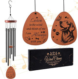 Pet Memorial Gifts for Dogs - Dog Memorial Gifts for Loss of Dog Mum Owner, Sympathy Wind Chimes for Outside, Pet Passing Away Bereavement Remembrance Present, Garden Patio Porch Yard Decor
