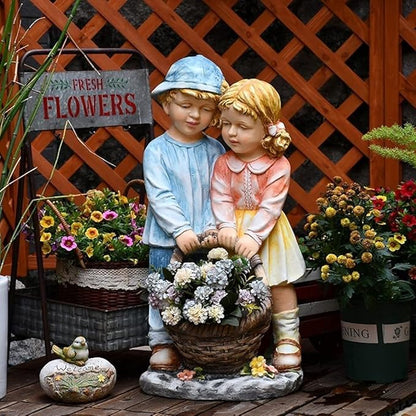 Garden Ornaments Decor Statue Outdoor,Art Statue Garden Gifts Garden Sculpture Decoration Outdoor Garden Character Statue Decoration Ornaments Garden Landscape Courtyard Decor, Used for Lawn