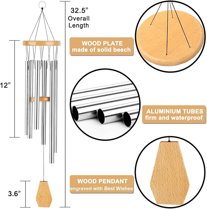 Retirement Gifts for Men Women 2026 Wind Chimes, Women Men Retired Gift, Colleague Coworker Retirement Gift for Teachers Nurses Doctors, Going Away Retired Gifts for Coworkers Teachers Friends