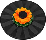 Solar Powered Lotus Floating Fountain 16cm with Water Lily for Garden Pond Bird Bath Outdoor Solar Fountain Pool Décor