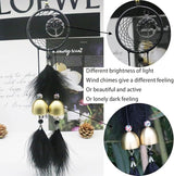 Dreamcatcher Wind Chimes, Handmade Feather Indian Round Net Chimes, Creative Balcony, Study, Bedroom Hanging Decoration