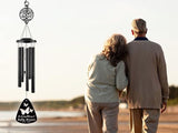 Personalized Butterfly Memorial Wind Chime, 37" Custom Butterfly Wind Chime, Personalized Bereavement Gifts for Loss Of Father, Remembrance Wind Chime,Personalized Sympathy Wind Chimes…