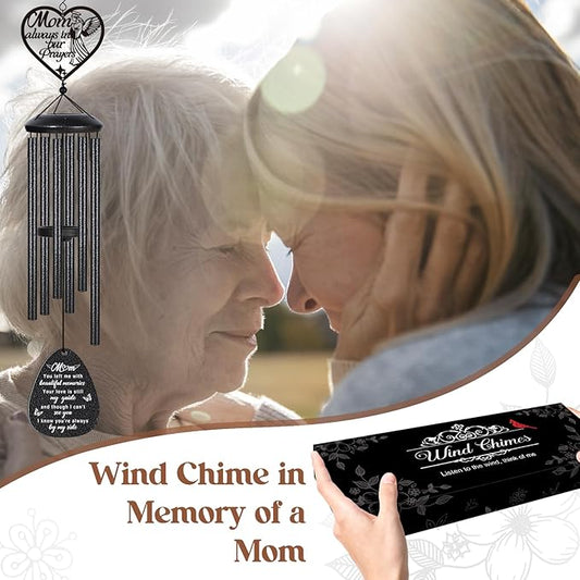 Memorial Gifts for Loss of Mom,30 Inch Memorial Windchimes Outdoors,Sympathy Gifts for Loss of Mother, Condolence Bereavement Gift, Angel Ornaments Wind Chimes Home Decor with Soothing Melodic Tones