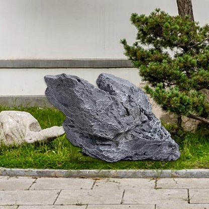 Baoblaze Artificial Rock Fake Rock PVC Versatile Decorative Sandstone Landscape Rock for Stations Squares Community Courtyard Backyard, 26cmx13cmx16cm