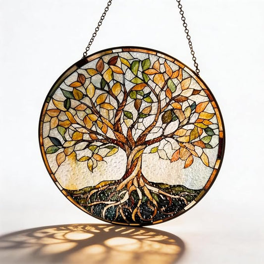 Stained Glass Window Hanging,suncatcher Stained Glass kit,Stained Glass Ornament, Garden suncatchers for Windows Hanging,Window Decor or Indoor,Gifts for Women, Lovers, Couple, Friends