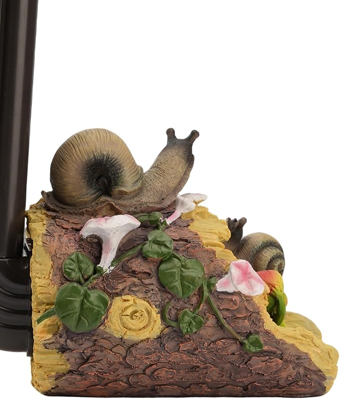 Snail Statue Gutter Downspout Extensions Decorative, Rain Gutter Downspout Splash Block Extender Cover, Gutter Extender Diverter Fit for 3" × 4" Downspouts