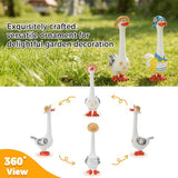 Long Neck Goose Garden Statue,Funny Resin Porch Goose with Humorous Design for Lawn Garden Decor Farmhouse Patio Yard Art,Birthdays Thanksgiving, 7.9 in(B)