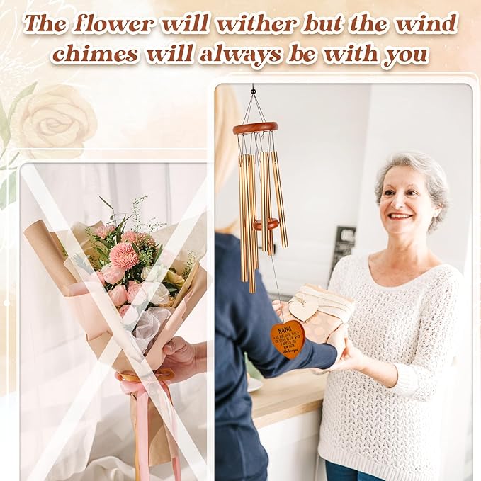 Nana Gifts for Grandma, Nana Gifts Wind Chimes, Nana Birthday, Christmas, for Grandma Nana Grandmother Grammy