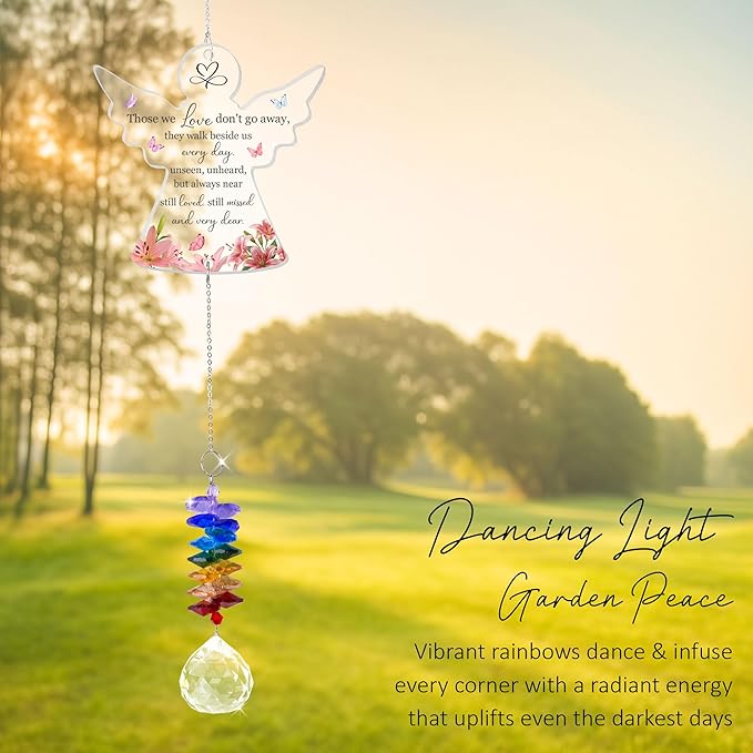1 Layered Ornament Suncatcher - Still Loved Still Missed - Angel - Funeral Gift for Women, Men - Memorial Gifts for Loss of Loved One - Remembrance Keepsake - Mother's Day