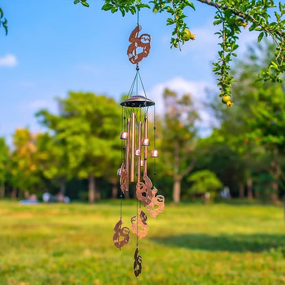 Sloth Wind Chimes Outdoor Sloth Gifts for Women/Men/Mom/Wife/Grandma Birthday Gifts Memorial Gift Metal WindChimes for Outside/Indoors, Lawn, Patio, Home, Porch, Yard Decor, Garden Decorations