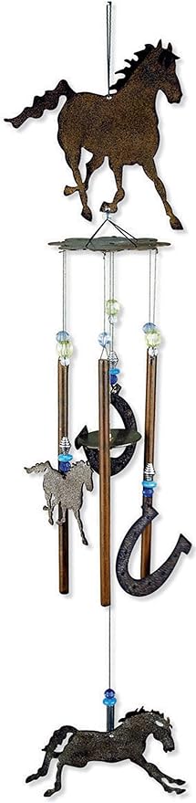 Sunset Vista Designs Horsing Around Horse Wind Chime, Medium