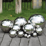 Stainless Steel Gazing Ball for Homes and Gardens Ornament, Hollow Ball Mirror Polished Shiny Sphere, Pack of 5 (2 Inch)