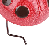 Focket Metal Garden Decor, Iron Handcrafted Industrial Coating Bright Colors Yard Art Lawn Ornaments Real Design Lifelike Easy to Install Metal Sculpture for Lawn, Yard (Red)
