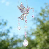 Hummingbird Gifts for Women, Hanging Crystal SunCatcher Indoor Window, Mothers Day Birthday Housewarming Gifts for Mom Grandma Friends Bird Lovers, Hummingbird Sun Catcher Outdoor Garden Home Decor