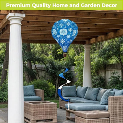 Briarwood Lane Let It Snow Snowflakes Hot Air Balloon Spinner