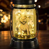 Pit Bull Gifts for Women/Men Pit Bull Solar Lanterns Mom Birthday Pibble Dog Lovers Lantern Pet loss Animal Bully Memorial Lights Solar Garden Decoration for Yard, Patio,Backyard,Porch Torches