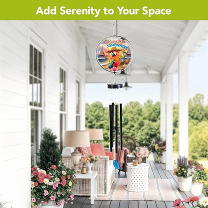 Briarwood Lane Sunset Parrot Illuminated Wind Chime