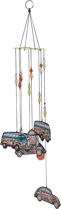 Spoontiques 11951 Hippie Car/Love Bus Wind Chime