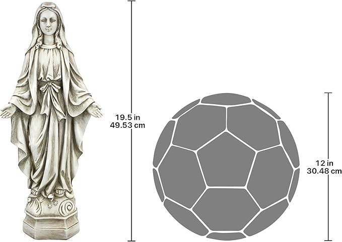 Design Toscano Madonna of Notre Dame Garden Statue: Medium