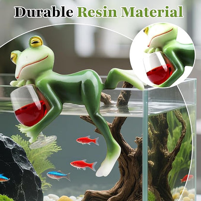Garden Frog Statues – Funny Outdoor Figurines for Yard, Patio, Lawn, Indoor Decor – Cute Animal Ornaments & Plant Hangers – Birthday for Women (1 Pack)