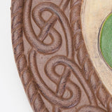 Bits and Pieces - Shamrock Garden Stone - Give The Gift of Luck - Hand Painted Outdoor Garden Décor with Intricate Celtic Knotted Border