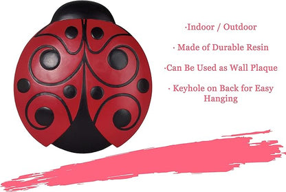 Spoontiques - Garden Décor - Ladybug Stepping Stone - Decorative Stone for Garden