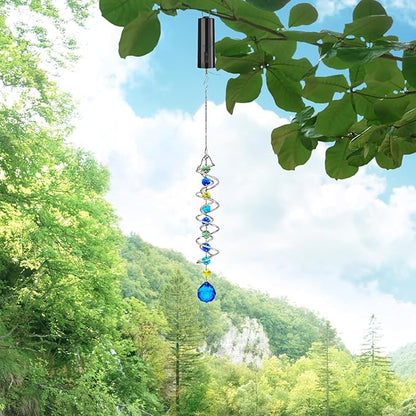 H&D HYALINE & DORA Hanging Black Rotating Motor Wind Spinner Motor Mobile Battery Operated Motor Multi-Purposes Rotatable Hook for Garden Decoration Accessory Supplies(Not Included Battery)