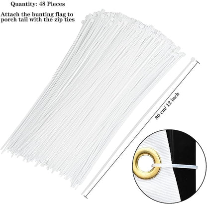USA Pleated Fan Banner Patriotic Half Fan Banner Flag with Canvas Header and Brass Grommets for 4th of July Memorial Day Indoor Outdoor Decoration (14, 1.5x3 Feet)